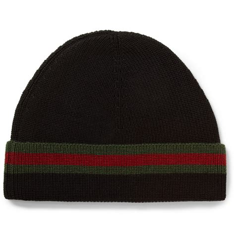 gucci black beanie hat